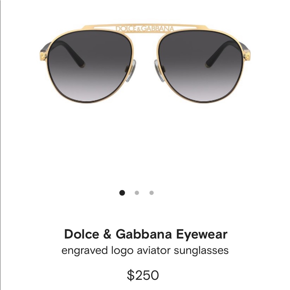 Dolce & Gabbana logo aviators brand new